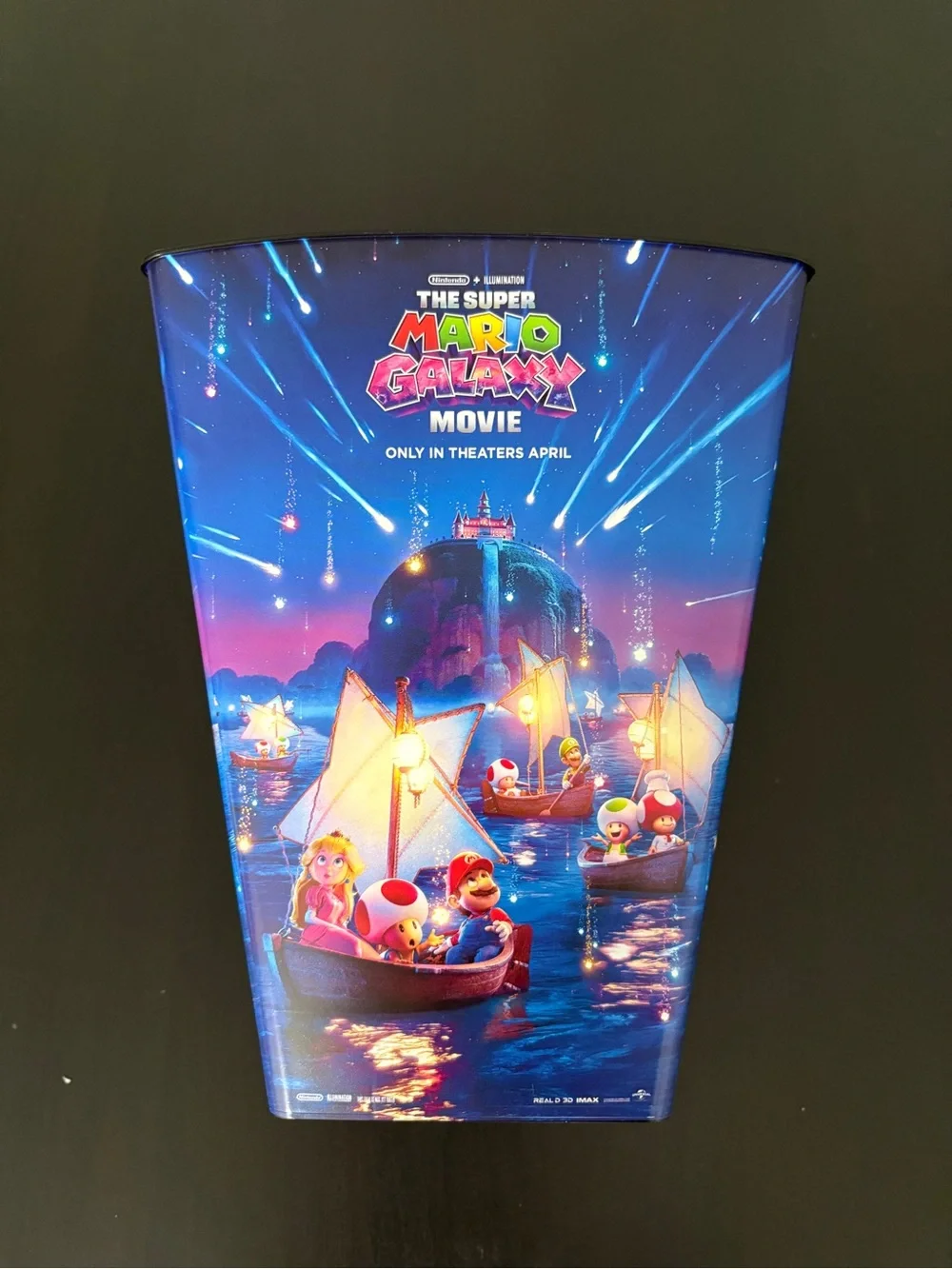 The Super Mario Galaxy Movie Popcorn Tub & Cup Set - Blue/Red